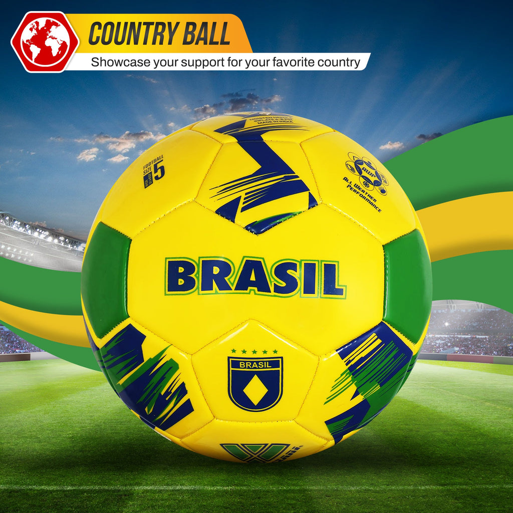 Vizari National Team Soccer Balls – Brazil Yellow