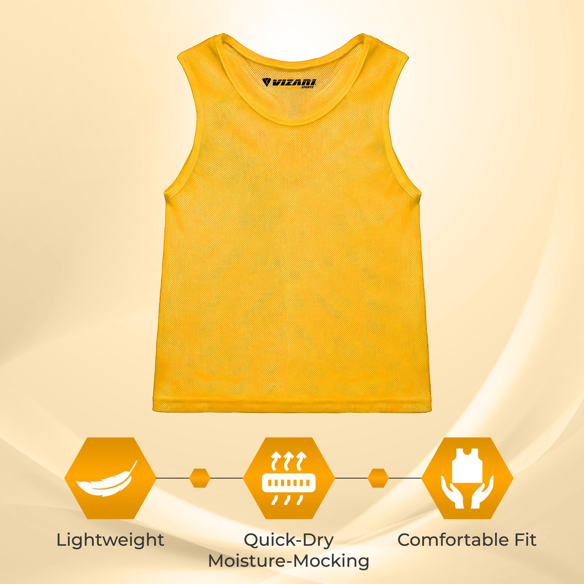 Scrimmage Vest-Golden - Vizari Sports