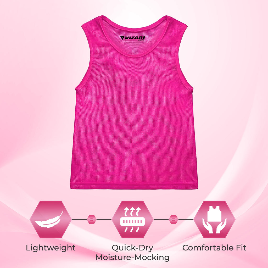 Scrimmage Vest-Pink - Vizari Sports