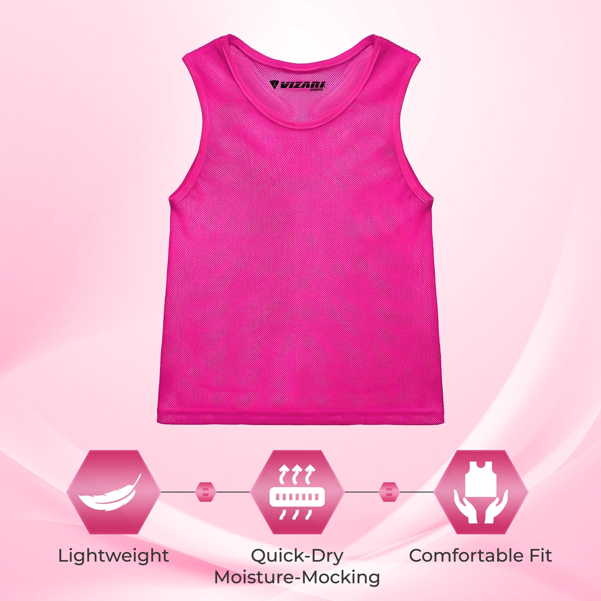 Scrimmage Vest-Pink - Vizari Sports