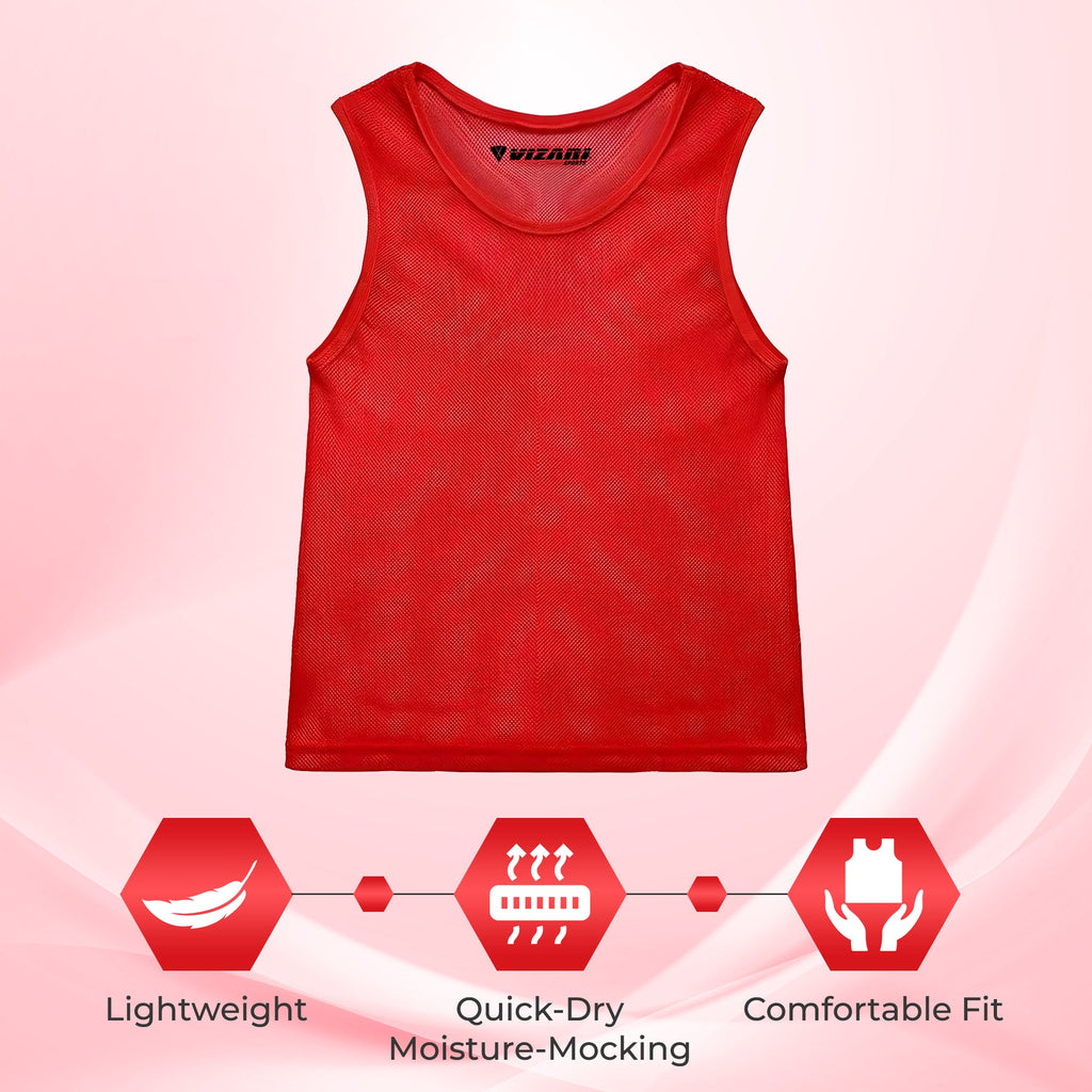 Scrimmage Vest-Red - Vizari Sports