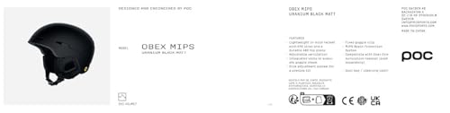 Poc Obex Mips Helmet Uranium Black Matt Xlx