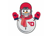 Rico Industries Ncaa Dayton Flyers Snowman Shape Cut Pennant - Home And Living Room D  Cor - Soft Felt Ez To Hang