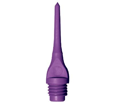 Mueller 1/4 Plastic Keypoint Dart Tip - Bag/100 - American Made (Purple)