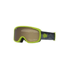Giro Buster Kids Ski Goggles - Snowboard Goggles For Youth, Boys & Girls - Ano Lime Linticular Strap With Amber Rose Lens