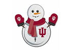 Rico Industries Ncaa Indiana Hoosiers Snowman Shape Cut Pennant - Home And Living Room D  Cor - Soft Felt Ez To Hang, 18X0.10X18