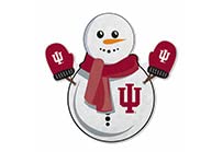 Rico Industries Ncaa Indiana Hoosiers Snowman Shape Cut Pennant - Home And Living Room D  Cor - Soft Felt Ez To Hang, 18X0.10X18