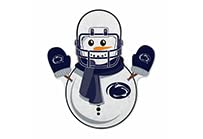 Rico Industries Ncaa Penn State Nittany Lions Snowman Shape Cut Pennant - Home And Living Room D  Cor - Soft Felt Ez To Hang