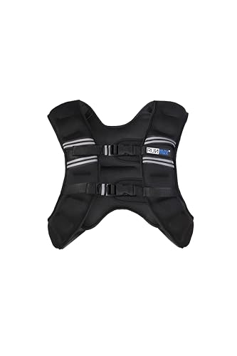 RUNMax Weighted Vest, 6lb/8lb/10lb/12lb/16lb/20lb/40lb/50lb/60lb/50lb/60lb/80lb/100lb/120lb/150lb Weight Vest for Workout, Stren