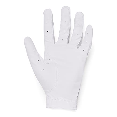 Under Armour Boys Ua Youth Isochill Golf Gloves , White (100)/Steel , Left Hand Youth Medium