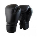 Monika Sports Glove003 Leather Boxing Gloves, Medium (Black)