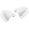 Seachoice White Plastic Midget Clamshell Vents 1-7/16 x 1-11/16