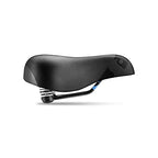 Selle Italia, Zeta Comfort Gel Flow, Cruiser Bike Saddle - For Men And Women, 670G, Black