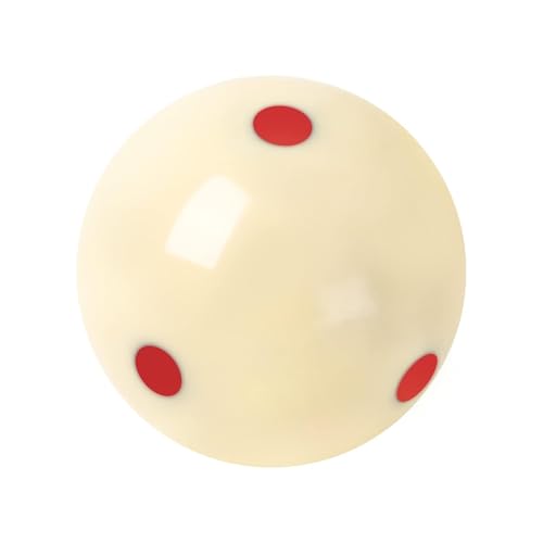 Gse Billiard Practice Training Cue Ball, Aaa-Grade Pro Cup Standard Pool Billiard Cue Ball With 6 Red Dots(6 Oz 2-14)