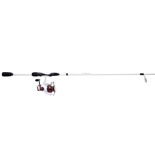 Abu Garcia 610 Max Pro Spinning Reel and Fishing Rod Combo, Size 2500 Reel, 8 Stainless Steel Ball Bearings, Carbon Matrix Drag