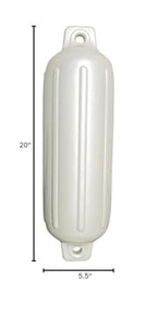 Taylor Made Products Taylor Made 252000 Storm Gard Inflatable Vinyl Fender - 5.5'' X 20'', White
