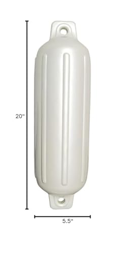 Taylor Made Products Taylor Made 252000 Storm Gard Inflatable Vinyl Fender - 5.5'' X 20'', White