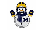 Rico Industries Ncaa Michigan Wolverines Snowman Shape Cut Pennant - Home And Living Room D  Cor - Soft Felt Ez To Hang