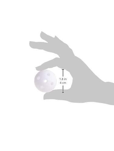 Crown Sporting Goods - 24 Polyurethane White Plastic Golf Balls - Bulk Set Of Golf Balls For Swing Practice, Driving Range