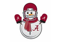 Rico Industries Ncaa Alabama Crimson Tide Snowman Shape Cut Pennant - Home And Living Room D  Cor - Soft Felt Ez To Hang