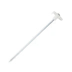 Tent Stakes, Galvanized Steel Pop Up Tent Stakes Pegs With Fluorescent Stopper For Pitching Camping Tents Canopy (White 20Pcs)