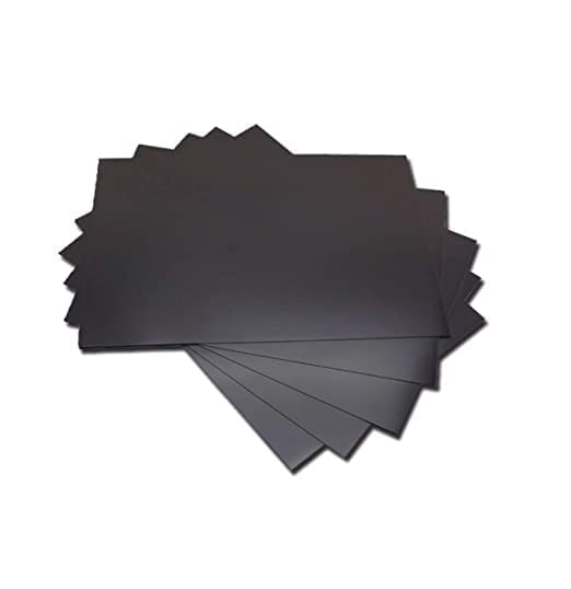 Self Adhesive Magnetic Sheets A4 Size Flexible Magnet Paper for DIY Craft Photo Display School Projects and Office Use (2 Pcs Bl
