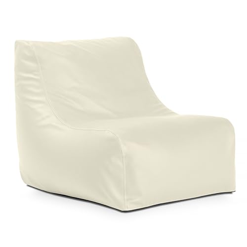 Jaxx Ponce Nautical Edition - Bean Bag Chair For Boat, Yacht & Watersports - Marine Vinyl, Mineral Gray