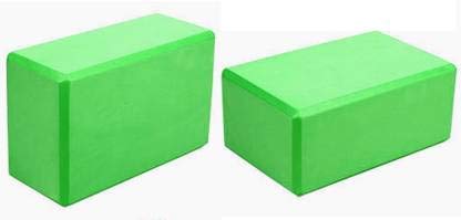 Iris 2 Pcs Yoga Block, Eva Foam Bricks, High Density Exercise Fitness Stretching Aid Gym Brick Deepen Poses Improve Strength Fle