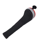 Andux 6Pcs/Set Golf Club Head Covers Long Neck (3Pcs Hybrid Covers + 3Pcs Wood Covers) (Black/Red)