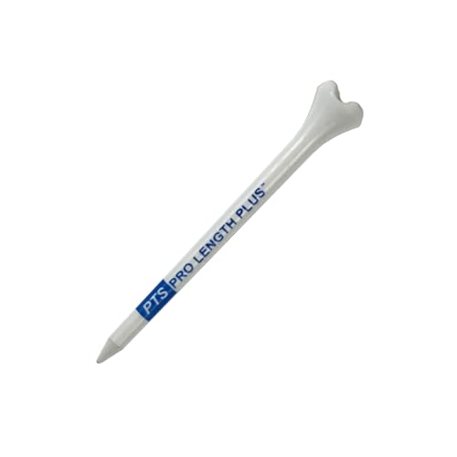 Pride Professional Tee System Plastic Golf Tees (Pack Of 50), 40 Count 3-1/4-Inch + 10 Count 1-1/2-Inch,White
