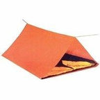 Set Of Two (2) Tube Tents (Orange) - Can Be Used As Tarps