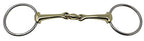Prorider Loose Ring Pinchless Lozenge Dog Bone Ss Brass 4-1/2'' Horse Bit 35558A