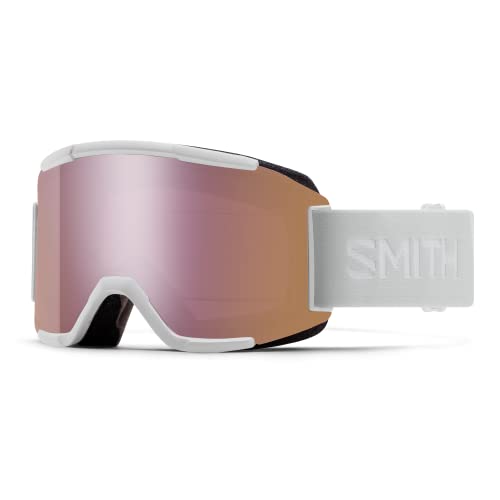 Smith Squad Snow Goggles White Vapor  Chromapop Everyday Rose Gold Mirror