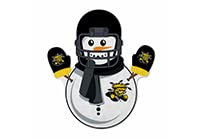Rico Industries Ncaa Wichita State Shockers Snowman Shape Cut Pennant - Home And Living Room D  Cor - Soft Felt Ez To Hang