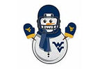 Rico Industries Ncaa West Virginia Mountaineers Snowman Shape Cut Pennant - Home And Living Room D  Cor - Soft Felt Ez To Hang