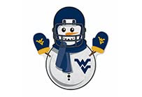 Rico Industries Ncaa West Virginia Mountaineers Snowman Shape Cut Pennant - Home And Living Room D  Cor - Soft Felt Ez To Hang