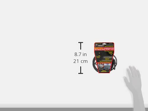 Trimax Mag10Sc 10Ft Combination Cable Lock