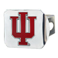Indiana University Color Hitch - Chrome 3.4''X4''
