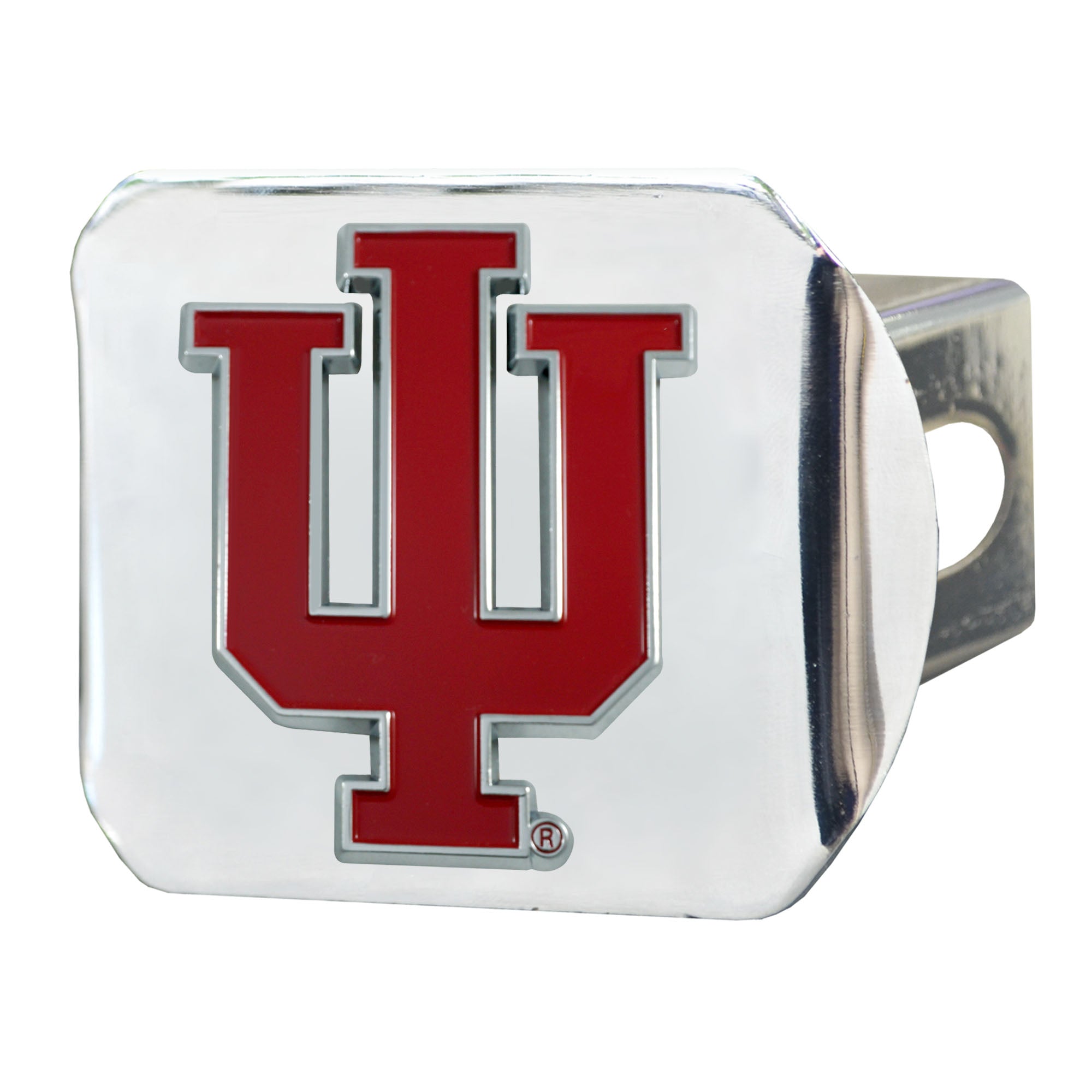 Indiana University Color Hitch - Chrome 3.4''X4''