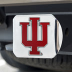 Indiana University Color Hitch - Chrome 3.4''X4''