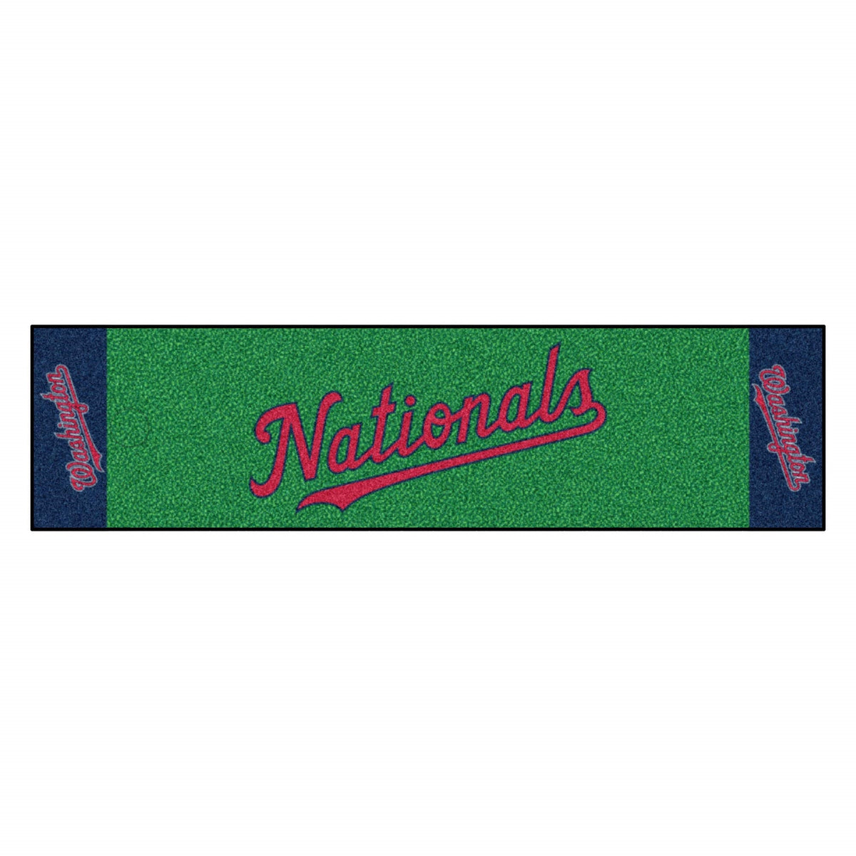 Washington Nationals Putting Green Mat  1.5ft. x 6ft.  Nationals Script Alternate Logo
