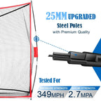 SwingRex Heavy Duty Golf Net for Real Golf Balls – Backyard Practice Net