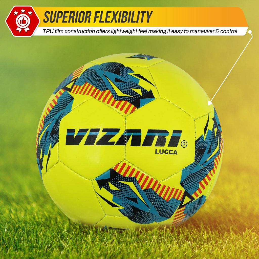 Vizari Lucca Yellow Soccer Ball