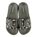 Youth Camo Soccer Slide Sandals - Green Khaki - Vizari Sports