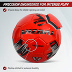 Vizari Verona Soccer Ball – Red/Black/Silver