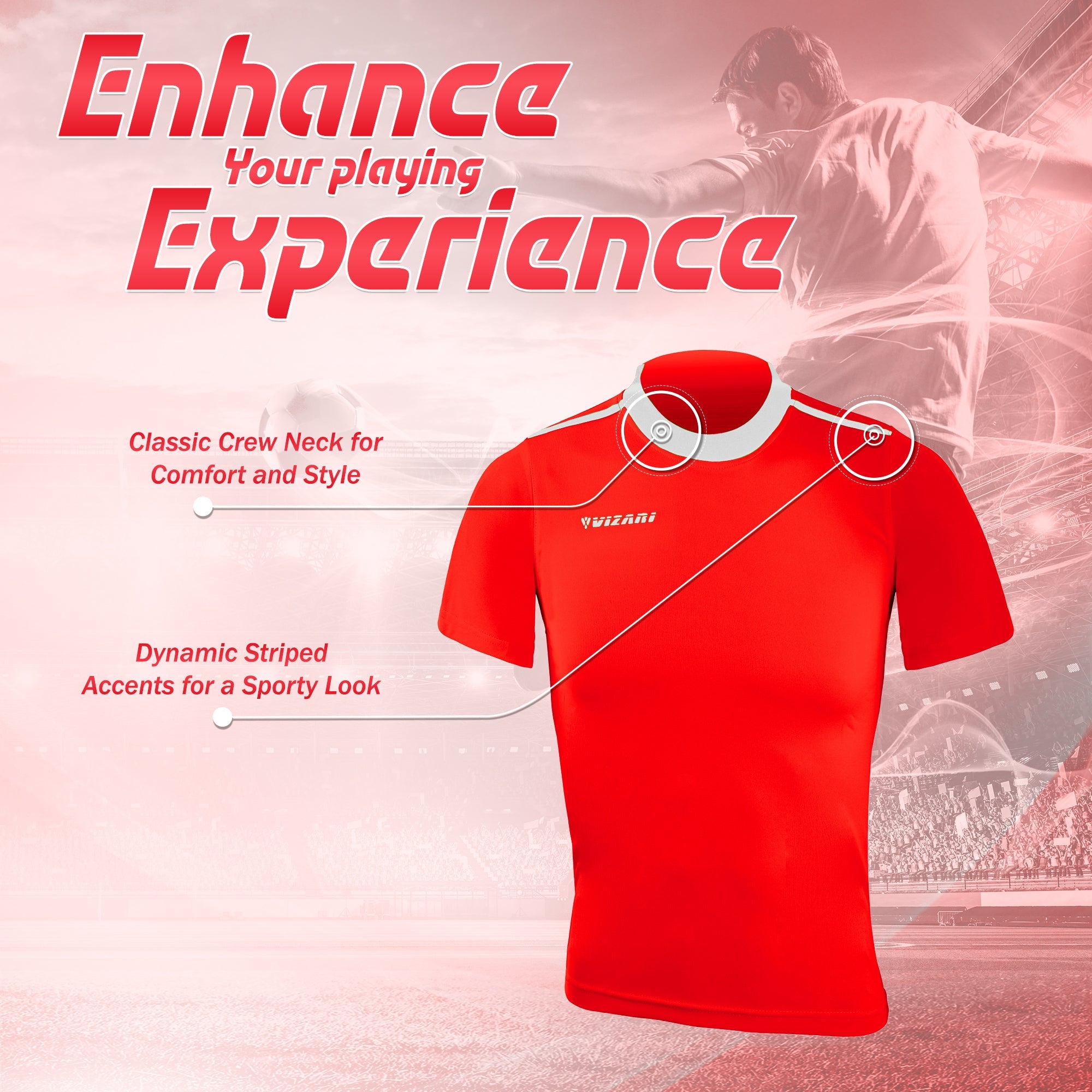Velez Jersey-Red - Vizari Sports