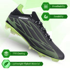 Vizari Provo Adult Firm Ground Soccer Cleats – Black/Lime