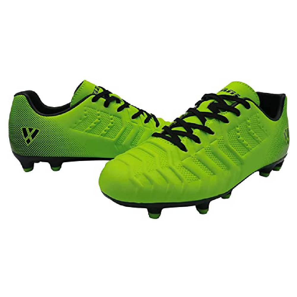 Vizari Laguna Junior. Firm Ground Soccer Shoes – Lime Green/Black