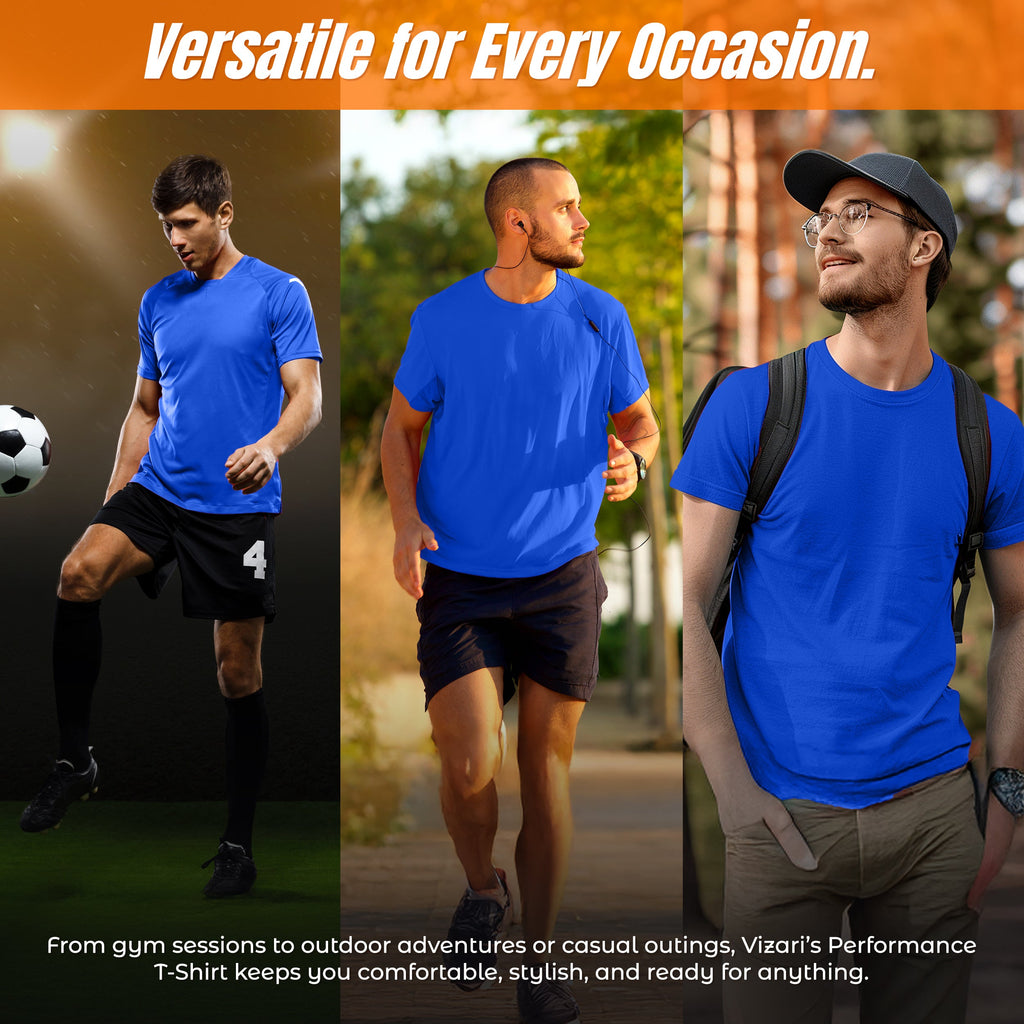 Vizari Performance T-Shirt for Men – Royal Blue