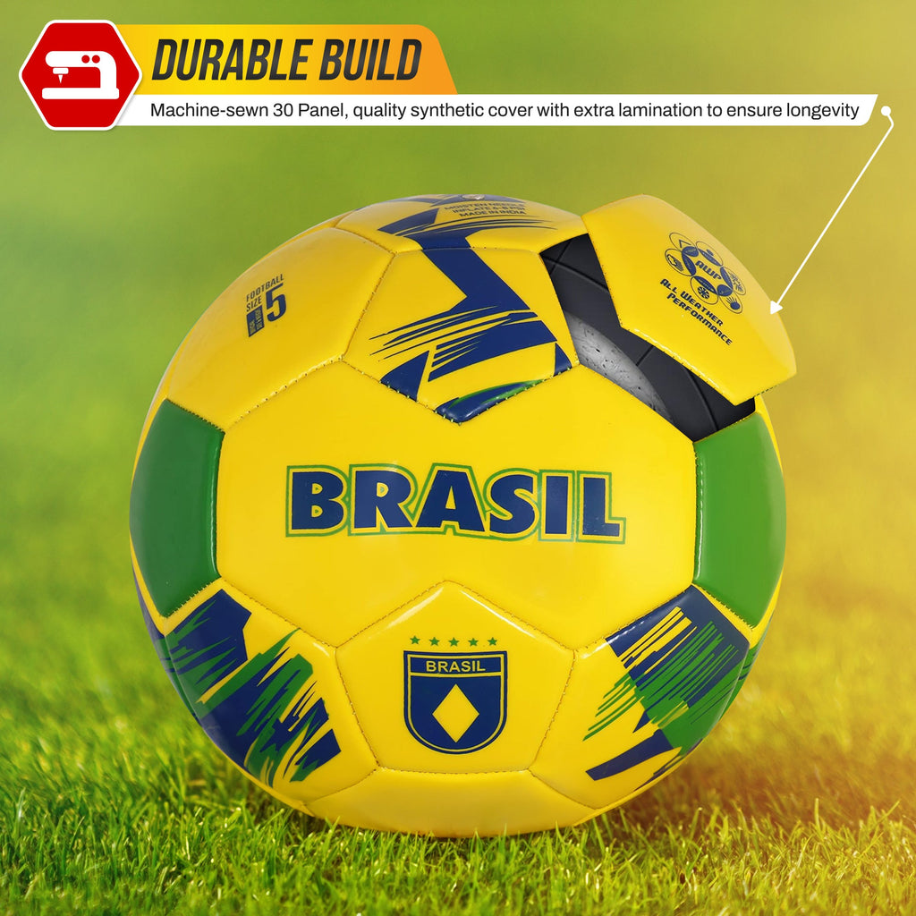 Vizari Mini National Team Soccer Balls – Brazil Yellow